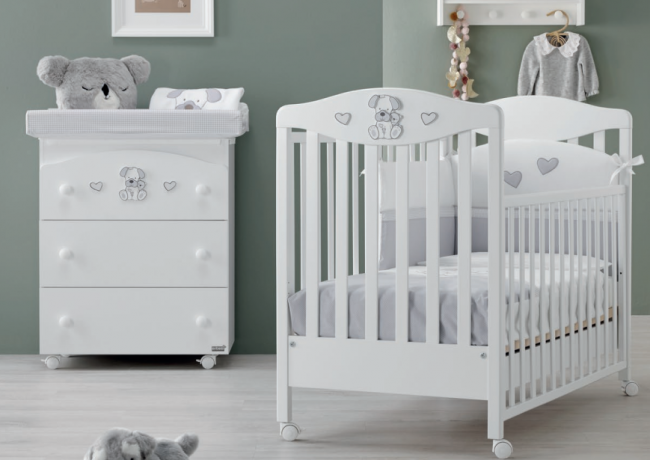 Пеленальный комод Erbesi Lucky (Лаки) белый Пеленальный комод Erbesi Lucky (Лаки) белый