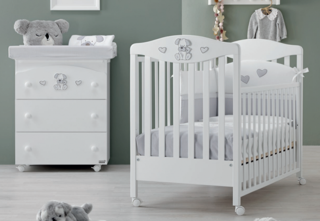 Кроватка Erbesi Lucky (Лаки) white (белый ) Кроватка Erbesi Lucky (Лаки) white (белый )