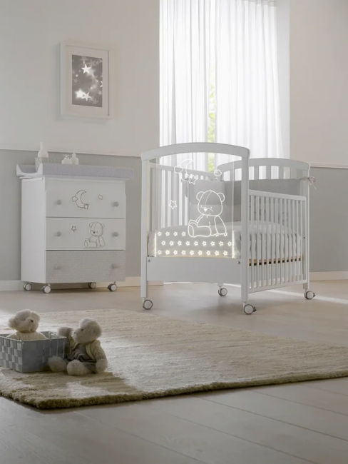 Кроватка Erbesi Stella light (Стелла лайт) цвет white (белый) Кроватка Erbesi Stella light (Стелла лайт) цвет white (белый)