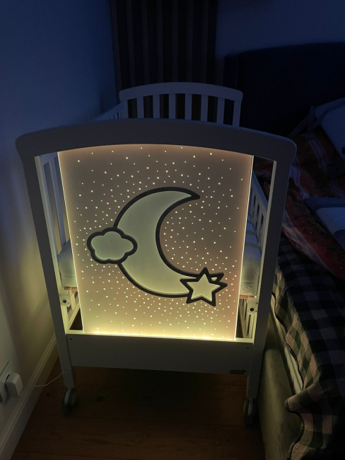 Кроватка Erbesi Moon (Мун) белый (White) Кроватка Erbesi Moon (Мун) белый (White)