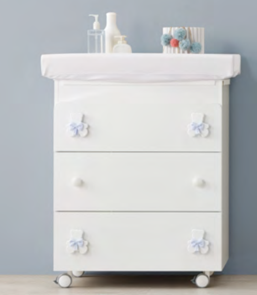 Пеленальный комод Erbesi Dudu (Дуду) белый (white/bianco)  Пеленальный комод Erbesi Dudu (Дуду) белый (white/bianco)