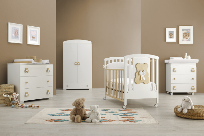 Пеленальный комод Erbesi Dudu (Дуду) белый (white/bianco)  Пеленальный комод Erbesi Dudu (Дуду) белый (white/bianco)