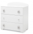 Тумба пеленальная 3 ящика Erbesi Dudu (Dudu) белый (white/bianco)  