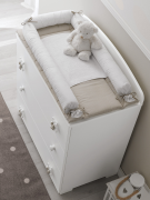 Пеленальный матрас для тумбы Erbesi  Tato  белый, крем (White/Tortora)  