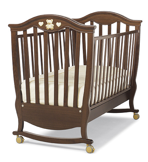 Кроватка Erbesi Brigette (Бриджит) античный орех (noce anticato)