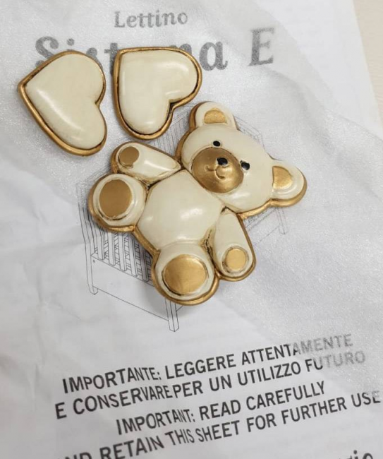 Кроватка Erbesi Brigette (Бриджит) античный орех (noce anticato)