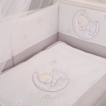 Комплект постельного белья Lepre Amore ,серый, расширенная комплектация