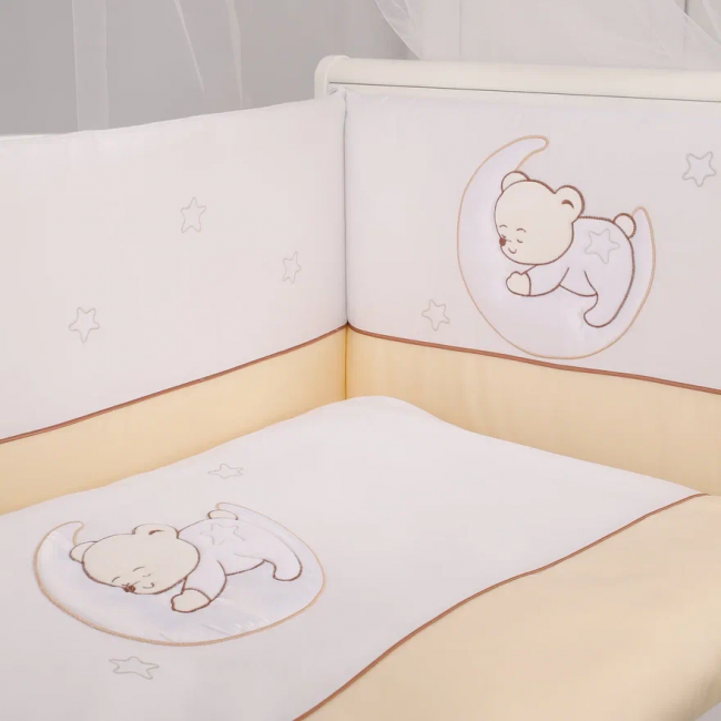 Комплект постельного белья Lepre Amore, кремовый, расширенная комплектация Комплект постельного белья Lepre Amore, кремовый, расширенная комплектация