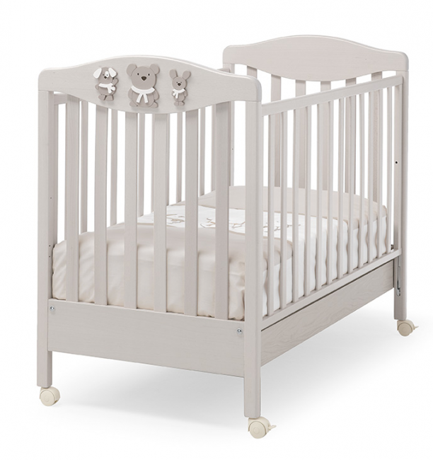 Кроватка Erbesi Pongo (Понго) песочный выбеленный (tortora sbiancato) Кроватка Erbesi Pongo (Понго) песочный выбеленный (tortora sbiancato)