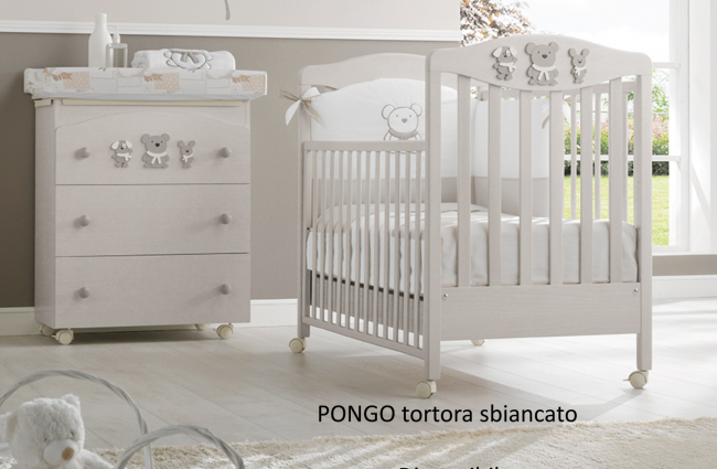 Кроватка Erbesi Pongo (Понго) песочный выбеленный (tortora sbiancato) Кроватка Erbesi Pongo (Понго) песочный выбеленный (tortora sbiancato)