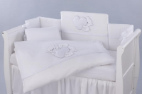 Комплект постельного белья  Lepre Charme (Шарм), белый, расширенная комплектация