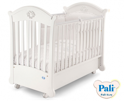 Кроватка Pali Angelica (Ангелика) белый (white)  с матрасом Pali Evolution кокос Кроватка Pali Angelica (Ангелика) белый (white)  с матрасом Pali Evolution кокос