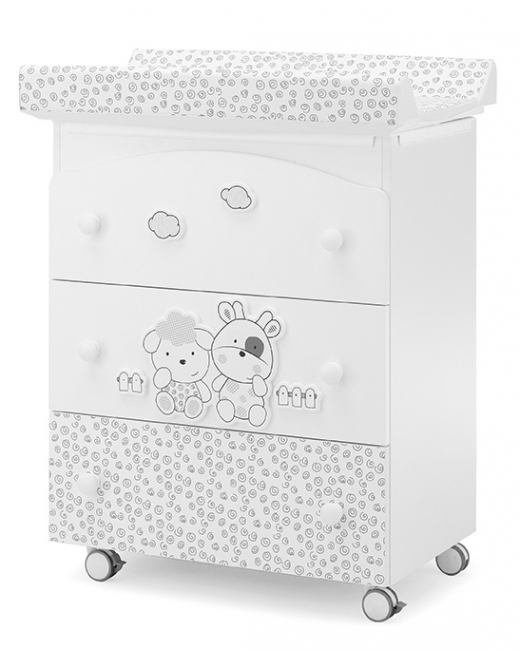 Пеленальный комод Erbesi Milky (Милки) белый Пеленальный комод Erbesi Milky (Милки) белый