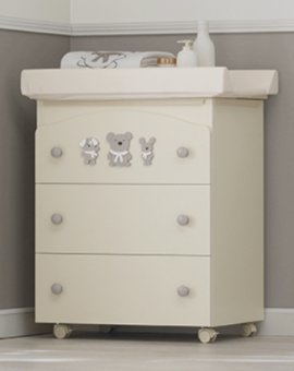 Пеленальный комод Erbesi Pongo (Понго) слоновая кость  (Ivory)