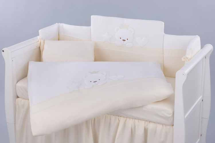 Комплект постельного белья  Lepre Miky, кремовый, расширенная комплектация