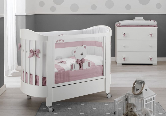 Кроватка Erbesi Ovale Tato (Тато овал) белый (white) матрас в комплекте Кроватка Erbesi Ovale Tato (Тато овал) белый (white) матрас в комплекте