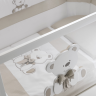 Кроватка Erbesi Ovale Tato (Тато овал)  белый (white)  матрас в комплекте 