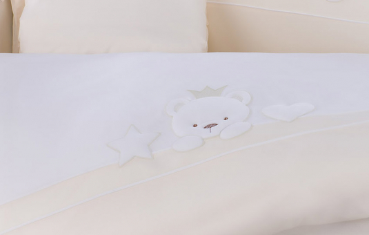 Сменный комплект постельного белья Lepre Miky , крем Сменный комплект постельного белья Lepre Miky , крем