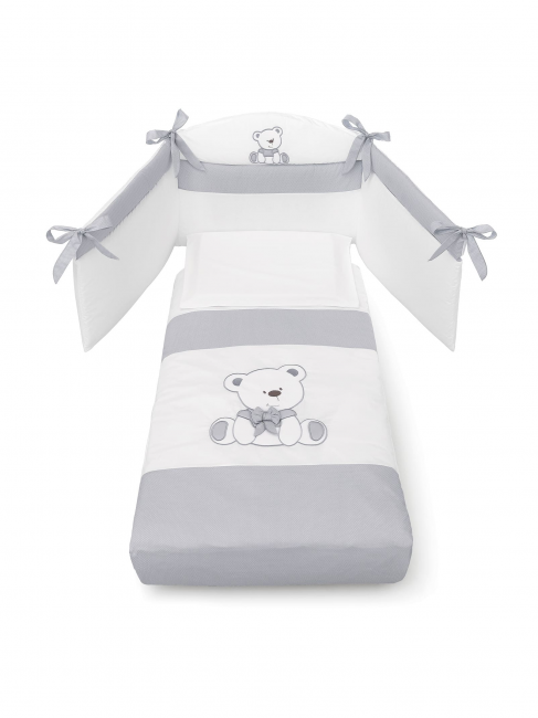 Комплект постельного белья Erbesi Tato (Тато) белый, серый (White/ Grigio) Комплект постельного белья Erbesi Tato (Тато) белый, серый (White/ Grigio)