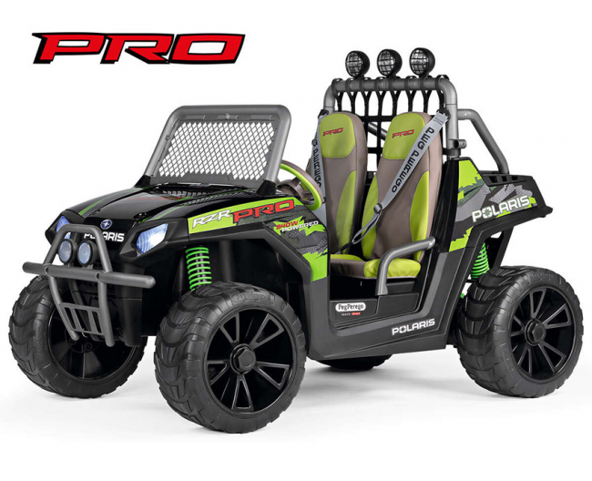Детский электро-багги Polaris Ranger RZR Pro Green Shadow Детский электро-багги Polaris Ranger RZR Pro Green Shadow