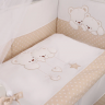 Комплект постельного белья Lepre Sweet bears , 7 предметов,кремовый горошек, расширенная комплектация