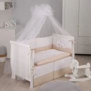 Комплект постельного белья Lepre Sweet bears , 7 предметов,кремовый горошек, расширенная комплектация Комплект постельного белья Lepre Sweet bears , 7 предметов,кремовый горошек, расширенная комплектация