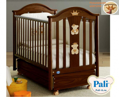 Кроватка Pali Capriccio (Каприччио) классический орех (classic walnut) Кроватка Pali Capriccio (Каприччио) классический орех (classic walnut)