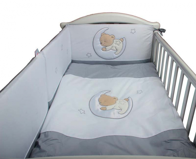 Сменный комплект постельного белья Lepre Amore , серый