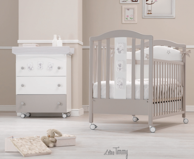 Кроватка Erbesi Timmy (Тимми) песочный (tortora) Кроватка Erbesi Timmy (Тимми) песочный (tortora)