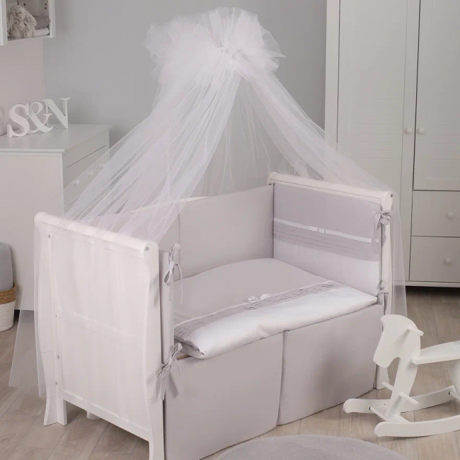 Комплект постельного белья Lepre Crystal, 7 предметов, цвет серый Комплект постельного белья Lepre Crystal, 7 предметов, цвет серый