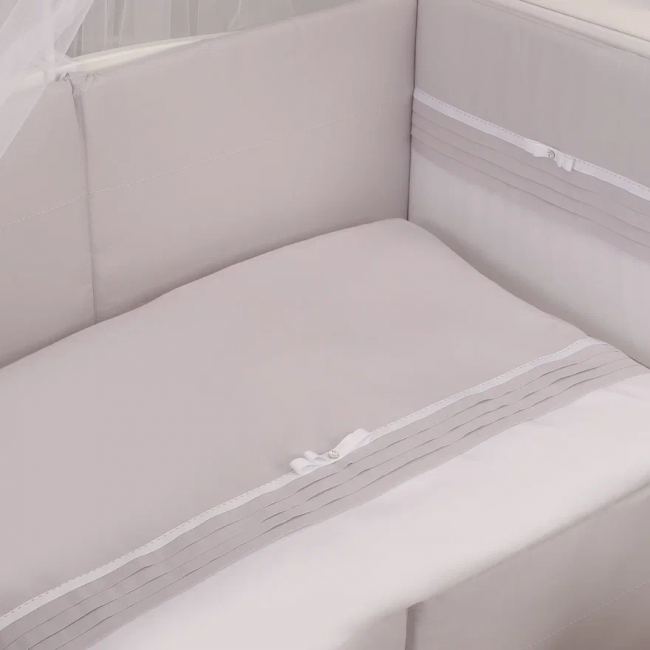 Комплект постельного белья Lepre Crystal, 7 предметов, цвет серый Комплект постельного белья Lepre Crystal, 7 предметов, цвет серый