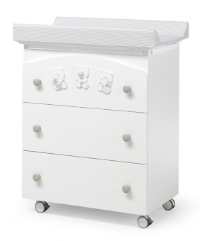 Пеленальный комод Erbesi Timidone (Тимидон) белый (white)