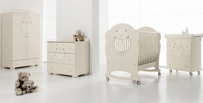 Кроватка Erbesi Cucciolo (Куккиоло) слоновая кость (Avorio) Кроватка Erbesi Cucciolo (Куккиоло) слоновая кость (Avorio)