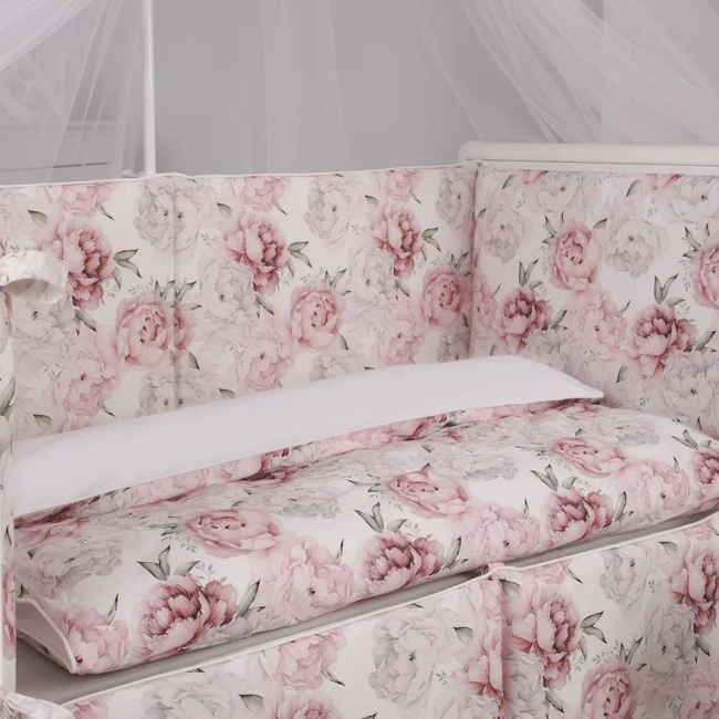 Комплект постельного белья Lepre Lovely roses, 7 предметов, цвет белый розовый Комплект постельного белья Lepre Lovely roses, 7 предметов, цвет белый розовый