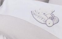 Сменный комплект постельного белья Lepre Fantasia , кремовая полоска