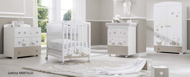 Шкаф Erbesi  Mirtillo (Миртилло) белый (white/bianco)