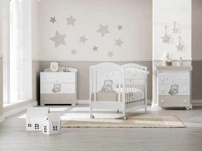 Кроватка Erbesi Dado (Дадо) белый (White/Tortora) Кроватка Erbesi Dado (Дадо) белый (White/Tortora)