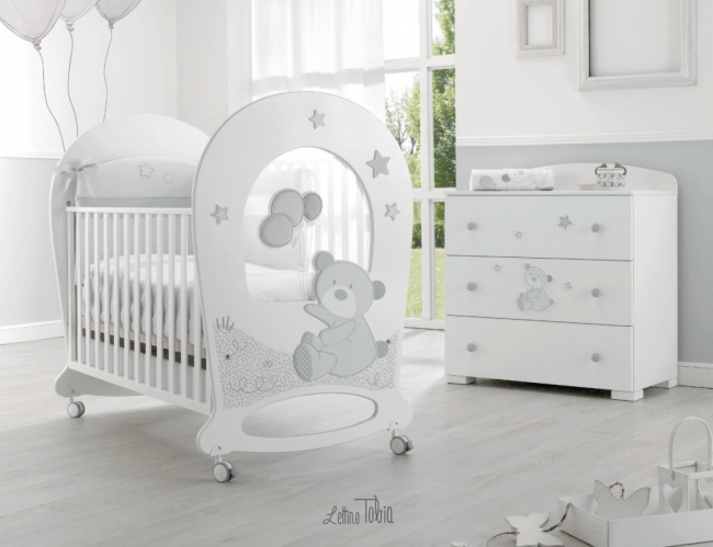 Кроватка Erbesi Tobia (Тобиа) белый (bianco) Кроватка Erbesi Tobia (Тобиа) белый (bianco)