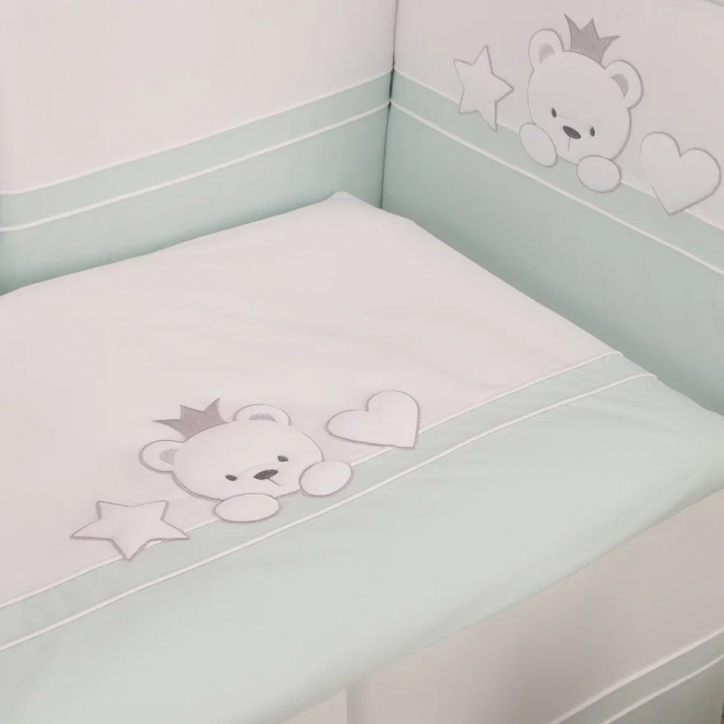 Комплект постельного белья  Lepre Miky, мятный , расширенная комплектация
