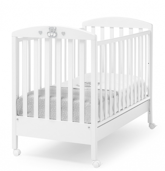 Кроватка Erbesi Charly (Чарли) белый серый (White/Grey) Кроватка Erbesi Charly (Чарли) белый серый (White/Grey)