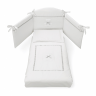 Комплект постельного белья Erbesi Bubu (Бубу) белый с серой полоской (White/Gigio) 
