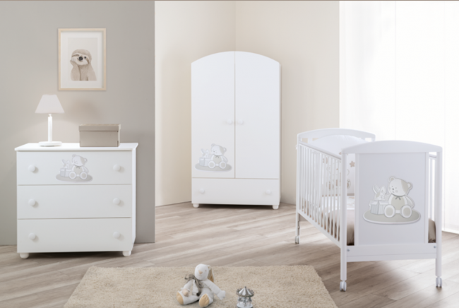 Кроватка Pali Lulu (Лулу) белый (white)  